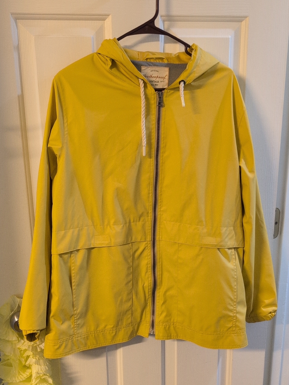 Weatherproof Yellow Hooded Zip Jacket - Picture 2 of 11